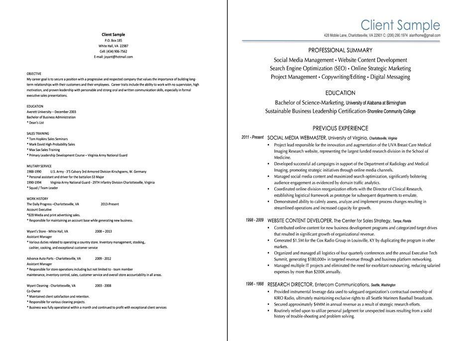 Consumer reviews resume writing services